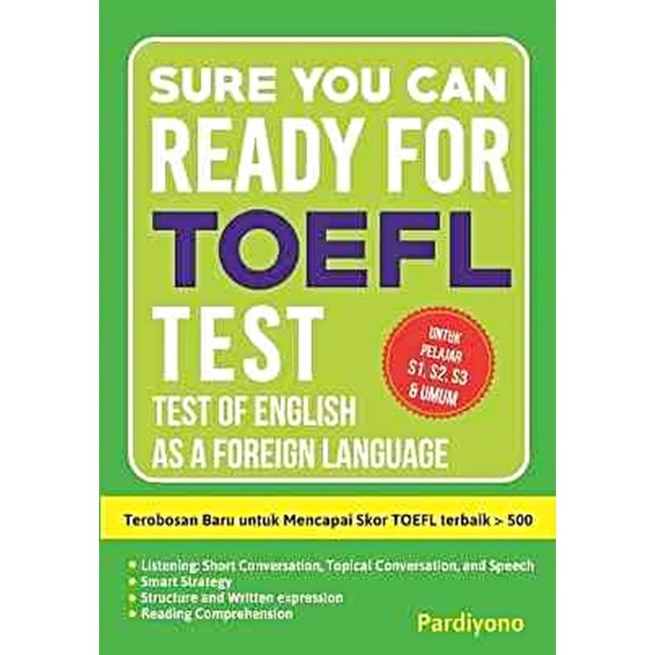 

Sure You Can! Ready For Toefl Test