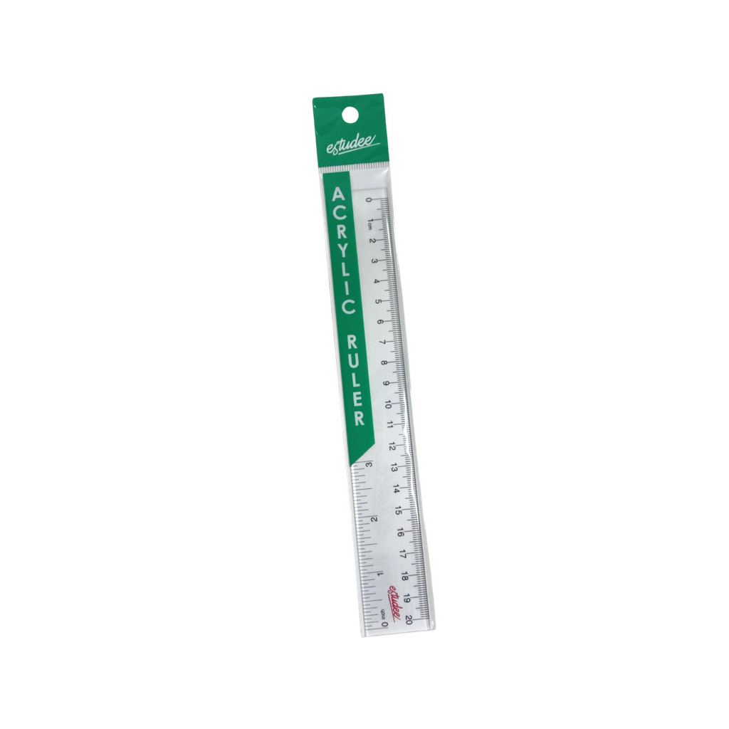 

Estudee Penggaris Akrilik Ukuran 20 cm