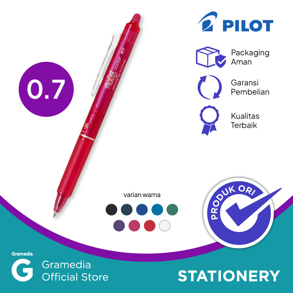 

PILOT BALLPEN FRIXION CLICKER BLRT FR 07 PINK