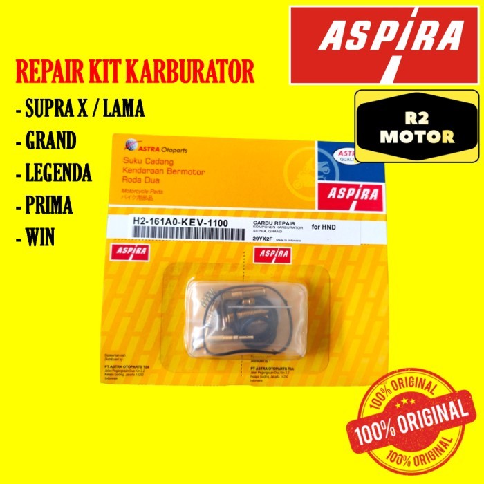 REPAIR KIT KARBURATOR KEV ASPIRA SUPRA X LAMA GRAND LEGENDA PRIMA WIN ORIGINAL