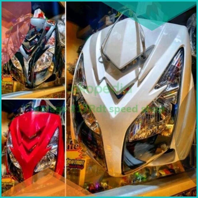 cover tameng mio soul mx mata 2 + lampu headlamp refektor hma thailand