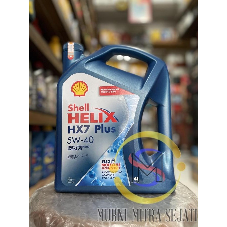 TERLARIS - Shell Helix HX7 Plus SAE 5W-40 HX-7 H X7 5W40 5 W 40 4 L