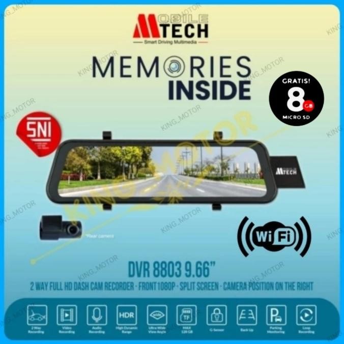 DVR Dashcam Spion Mobiletech MTech MM-8803 (9.66-Inch)