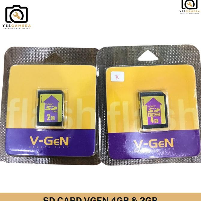 NEW SD VGen 8Gb 4GB 2GB Original Vgen Kartu Memori Kamera Pocket Handycam