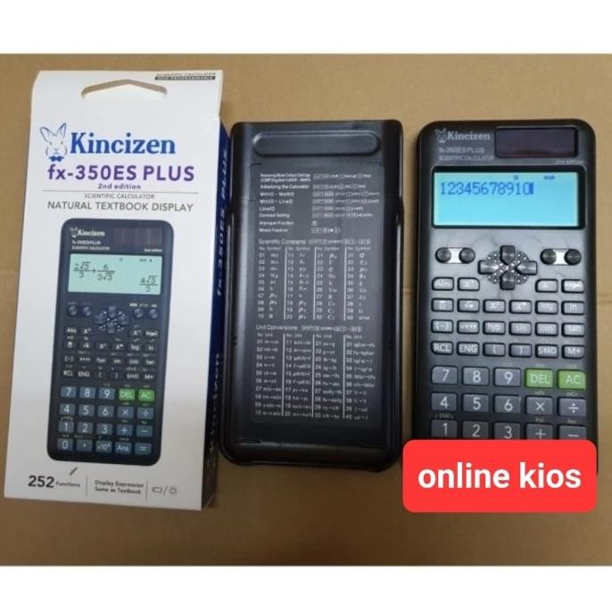 

BEBAS ONGKIR - Kalkulator Ilmiah KINCIZEN FX 350ES PLUS Scientific Calculator FX350ES