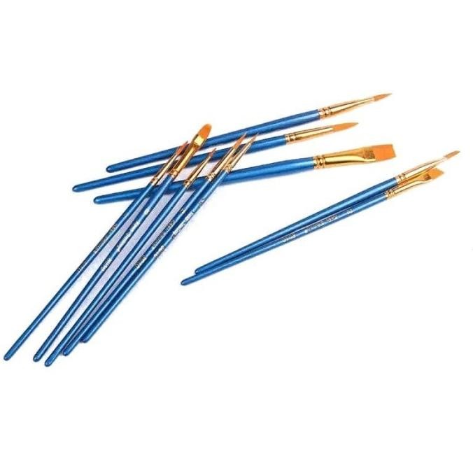 

10pcs Paint Brush Set Watercolor Oil Face Body Painting