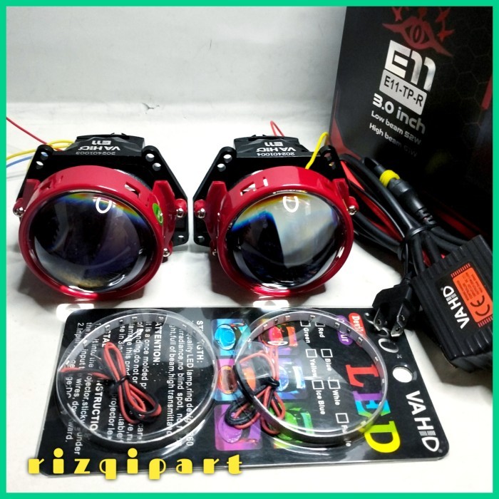 Vahid Biled E11 Led Projector Blue Lens Satuan / Sepasang
