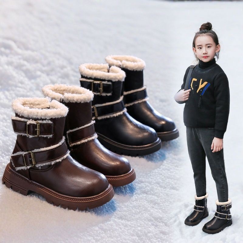 New Winter Children Vintage Martin Boots Girl Princess
