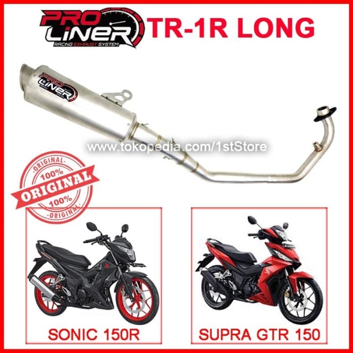 Proliner Tr 1R Long Sonic 150R Supra Gtr 150 Knalpot Racing Original R