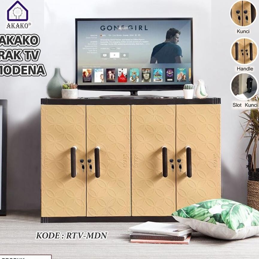 MEJA TV RAK TV MINIMALIS Rak Tv BUFFET Meja Tv Modern BUFFET TV AKAKO MODENA PLASTIK MEJA TV PLASTIK