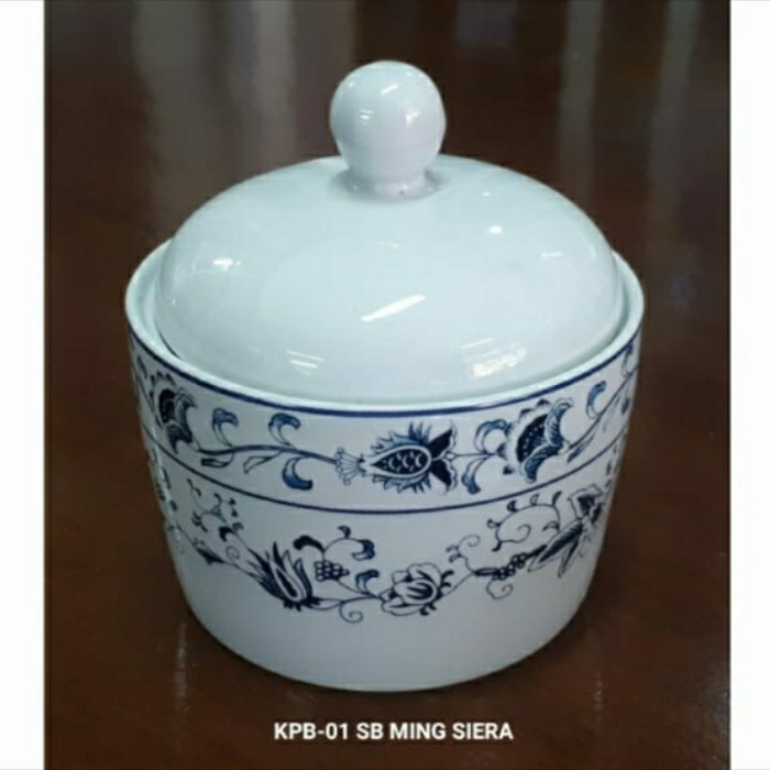 TERUJI Wadah Gula kopi keramik/ Toples mini