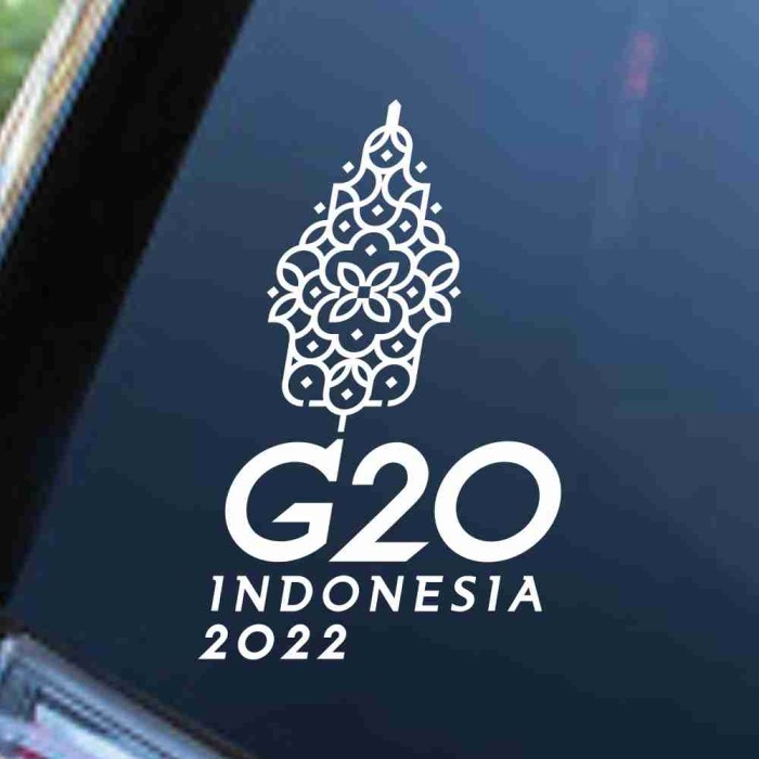 STICKER AKSESORIS MOBIL G20 INDONESIA 2022