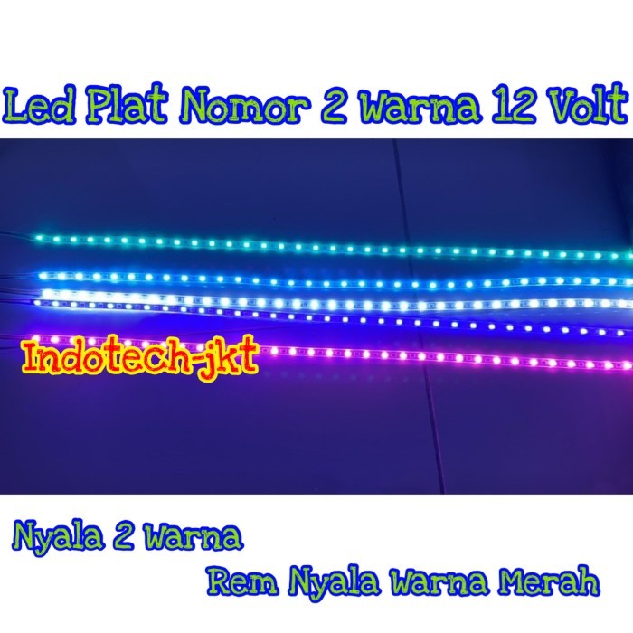 LED CUMI PLAT NOMOR 45CM 12 VOLT 2 WARNA