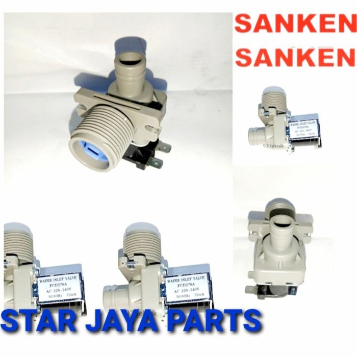 SELENOID WATER INLET VALVE MESIN CUCI SANKEN 1 TABUNG