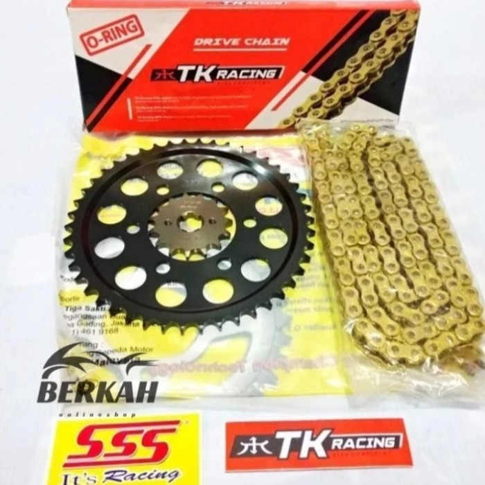 Gear Set Sss Cbr150 2019 / Cb150R (Baut 6) / Cb150X + Rantai O-Ring Tk