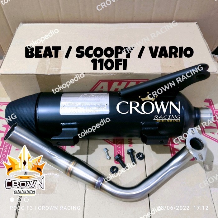 Knalpot Ahm Malaysia Beat / Scoopy / Vario 110Fi