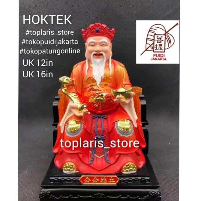 

Ready Patung Dewa Hoktek Fiber 16in
