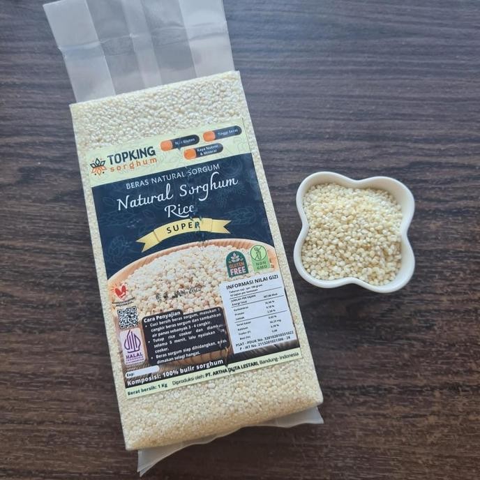 

Ready Top King Sorghum Beras Sorgum Alami ( Natural Sorghum Rice ) 1 Kg