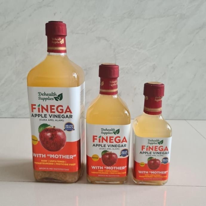 

Ready Finega Cuka Apel Apple Vinegar ACV With Mother 500ml (kaca) Vinega