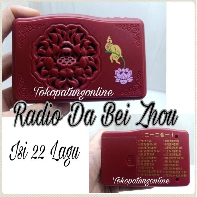 

Ready Radio Sembahyang Da Bei Zhou Merah Teratai 22 Lagu