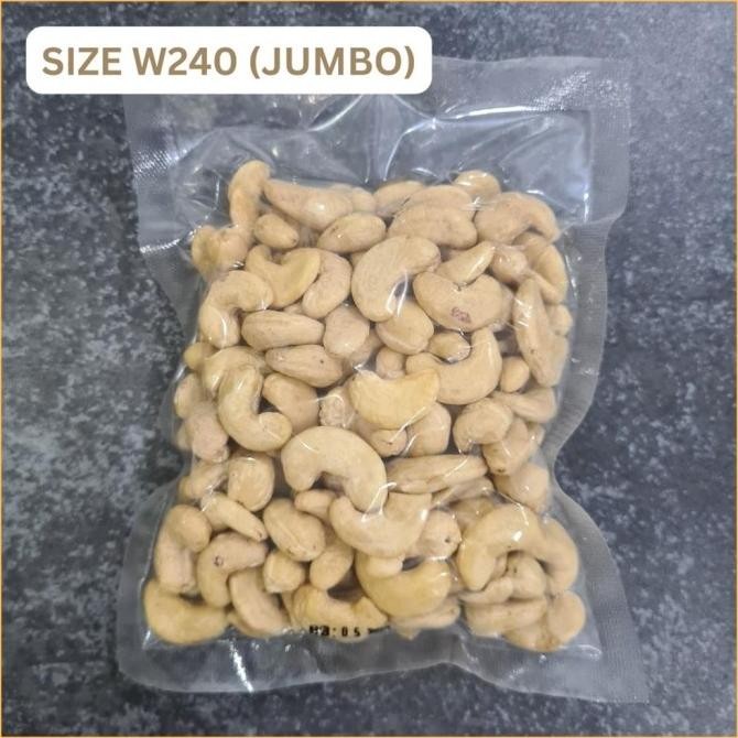 

Ready Kacang Mente Mentah 250g Size Jumbo W240 Cashew / Mede / Mete