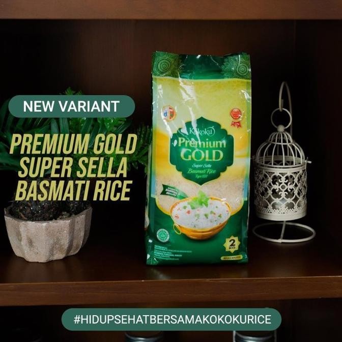 

Ready Beras Basmati Premium Gold Sella Basmati Rice KOKOKU - 2 KG