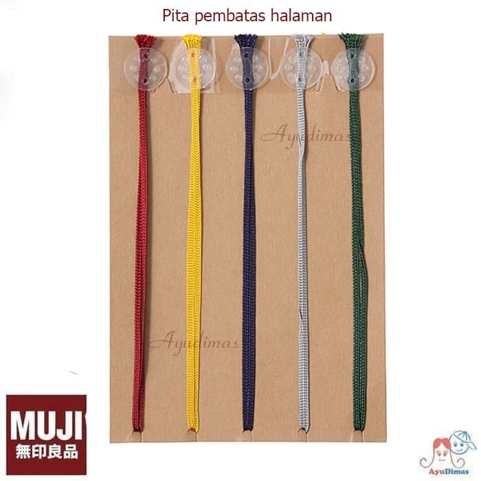 

Andra - Muji Bookmark Seal - Tali Pita Pembatas Halaman Pada Buku