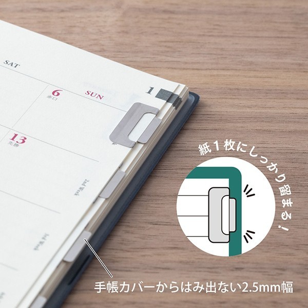 

Andra - Midori Chiratto Index Clips Metal Bookmark Penanda Pembatas Buku