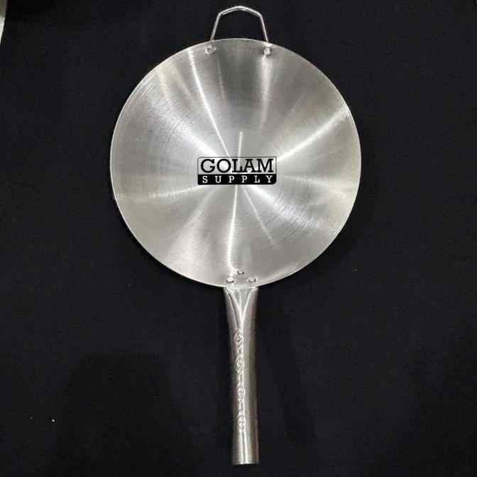 Promo Wajan stainless gagang satu wok pan kuali penggorengan tebal