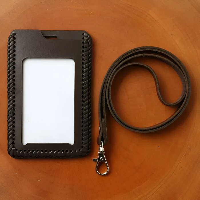 

Andra - Id Card Holder / Name Tag Unik Full Kulit Sapi Asli