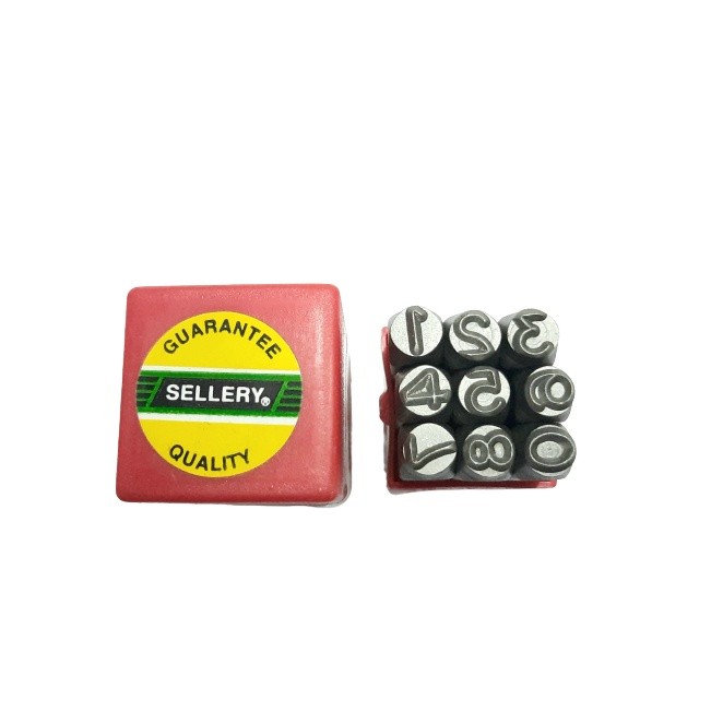 Alat Ketok Angka Nomor Pon 3 mm mili Sellery 92-803