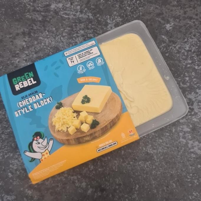

Ready Green Rebel - Cheddar Cheese Dairy Free Vegan ( Keju Analog ) 165g