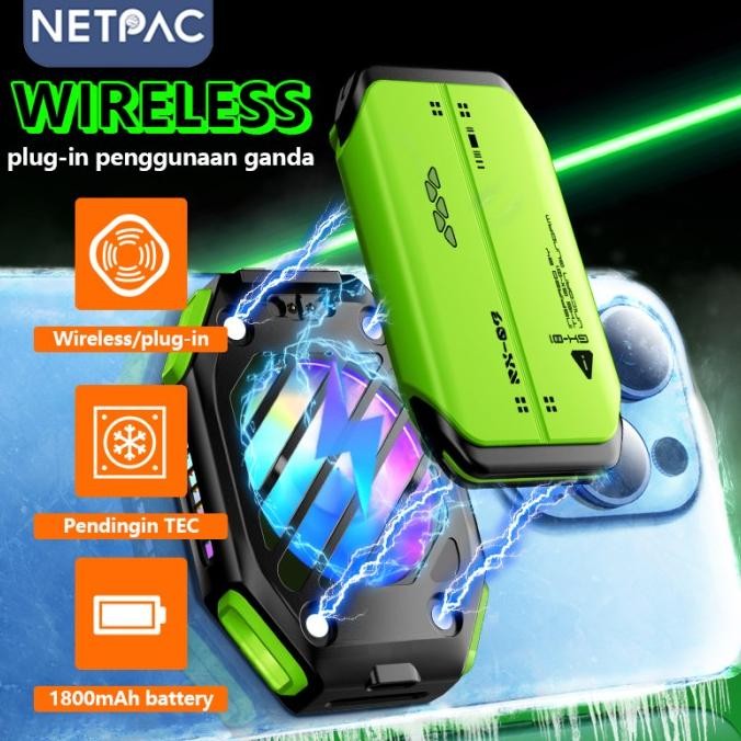 NETPAC X111 Fan Cooler Radiator Funcooler  Pendingin HP Tablet Rechargeable Battery