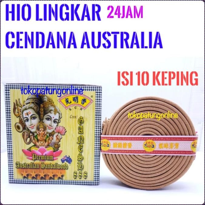 

Ready Hio Dupa Lingkar Ganesha SCR Cendana Australia 888 Premium