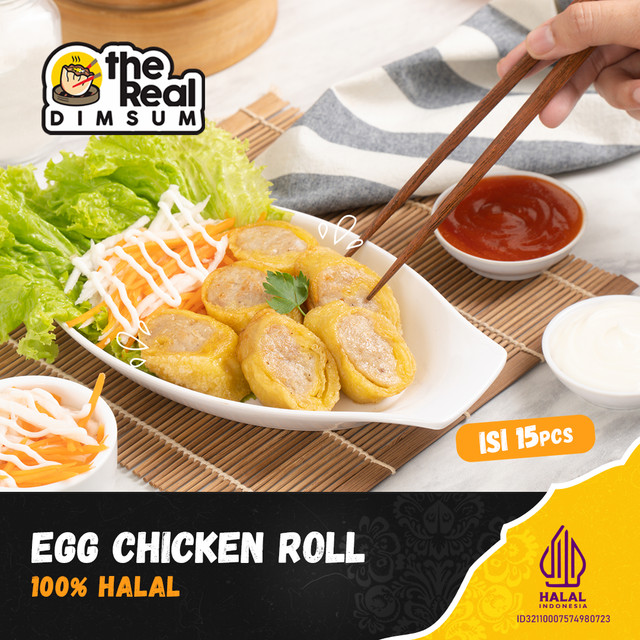 

Egg Chicken Roll Isi 15 100% Halal