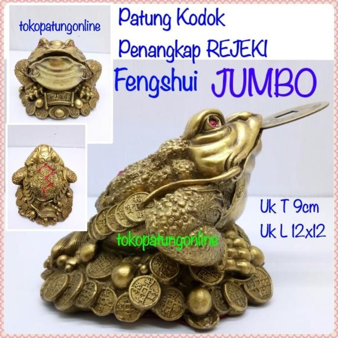 

Ready Patung Kodok Fengshui Kuningan Jumbo