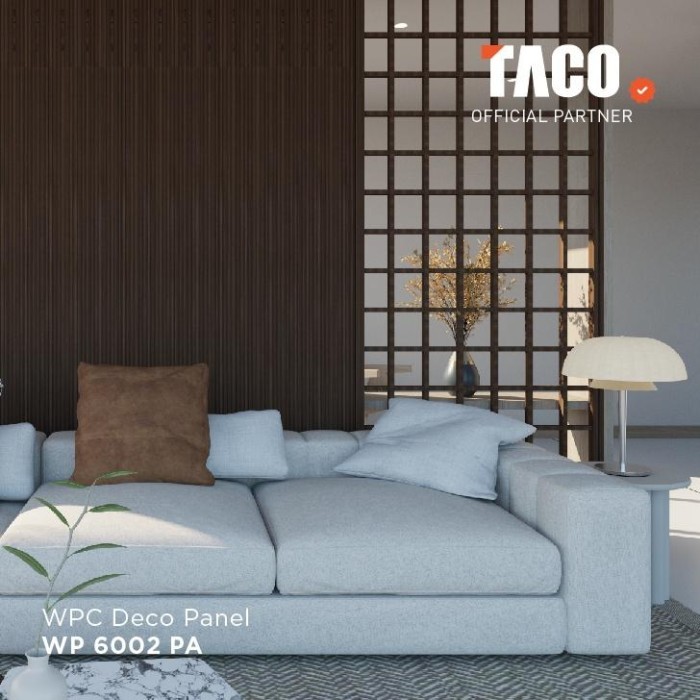 TACO WPC Deco Panel Small Waves – TV 6002 PA Woodgrain Cinnamon