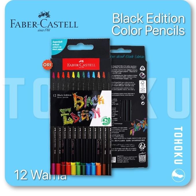 

Sale Faber-Castell Black Edition Colour Pencils Series - Pensil Warna Faber