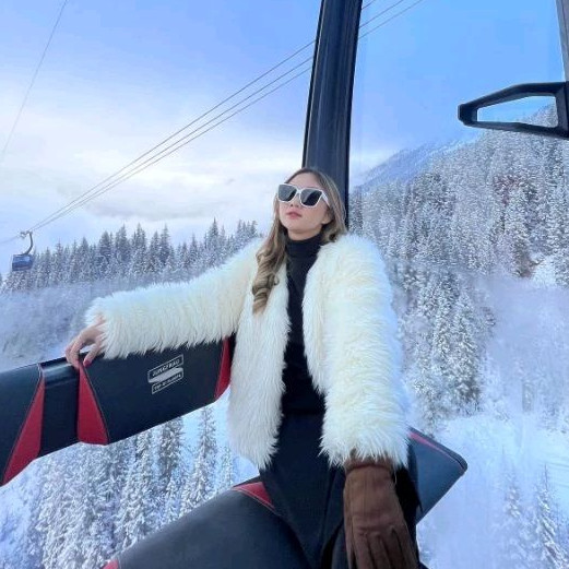 Fluffy fur jacket - Mantel bulu korea premium women fur coat bulu wanita musim dingin winter turki k