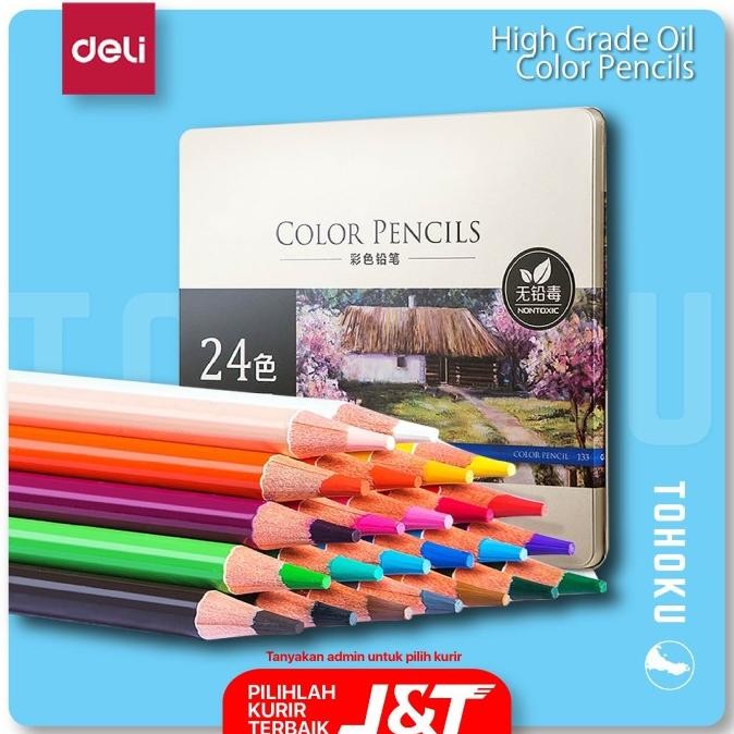 

Sale Deli 24 High Grade Oil Color Pencil 6565