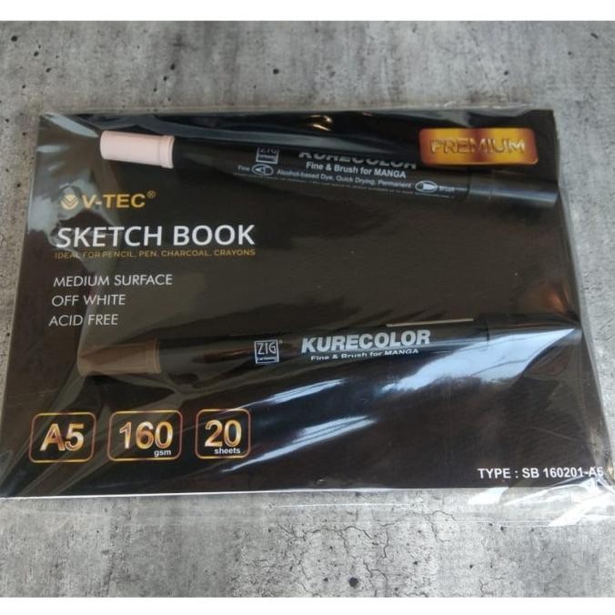 

Sale Bundle Zig Kurecolor With Sketchbook