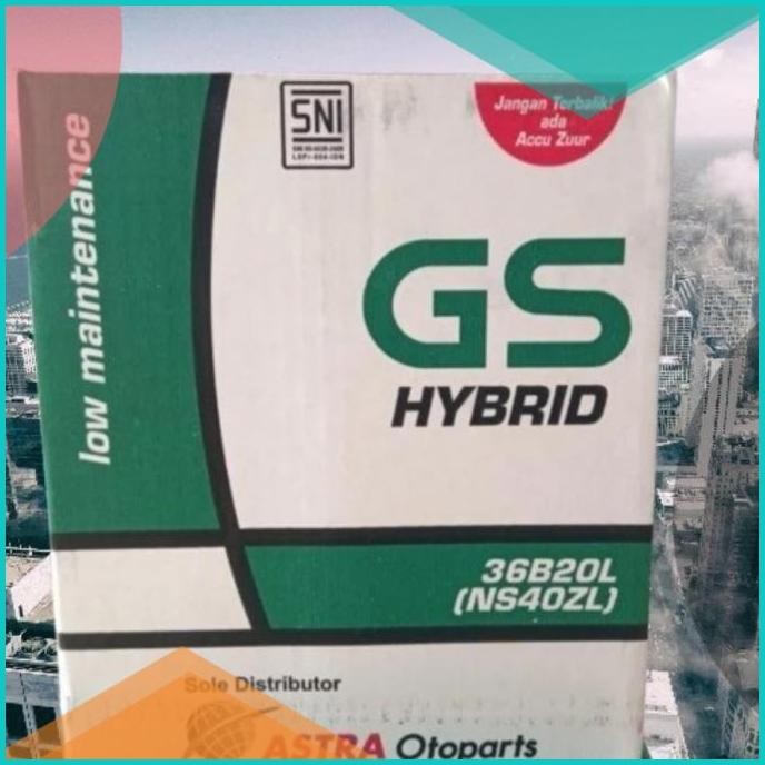 AKI MOBIL SUZUKI KARIMUN ERTIGA KIA VISTO, AKI GS ASTRA HYBRID NS40ZL