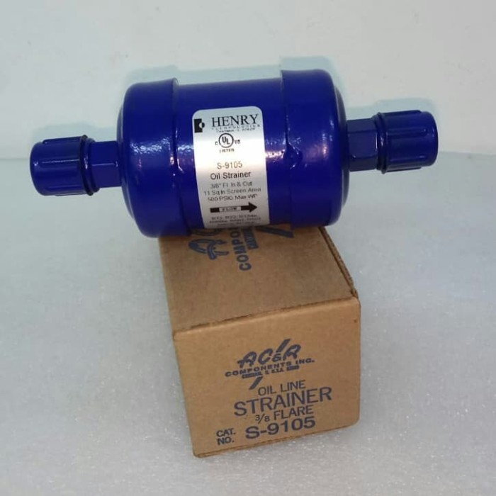 

OIL LINE STRAINER 3/8 FLARE HENRY AC&R S-9105