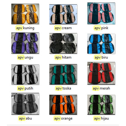 Aksesoris Mobil Sarung Jok Mobil Suzuki Pick Up Apv