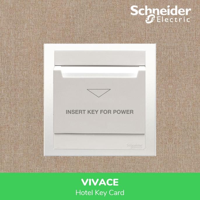 Schneider Saklar Hotel Key Card Switch Vivace - KB31EKT