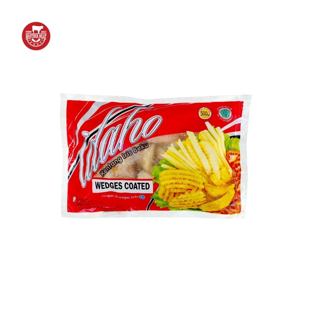 

IDAHO Coated Pottato Wedges 500gr, Kentang Wedges - Brothermeatshop