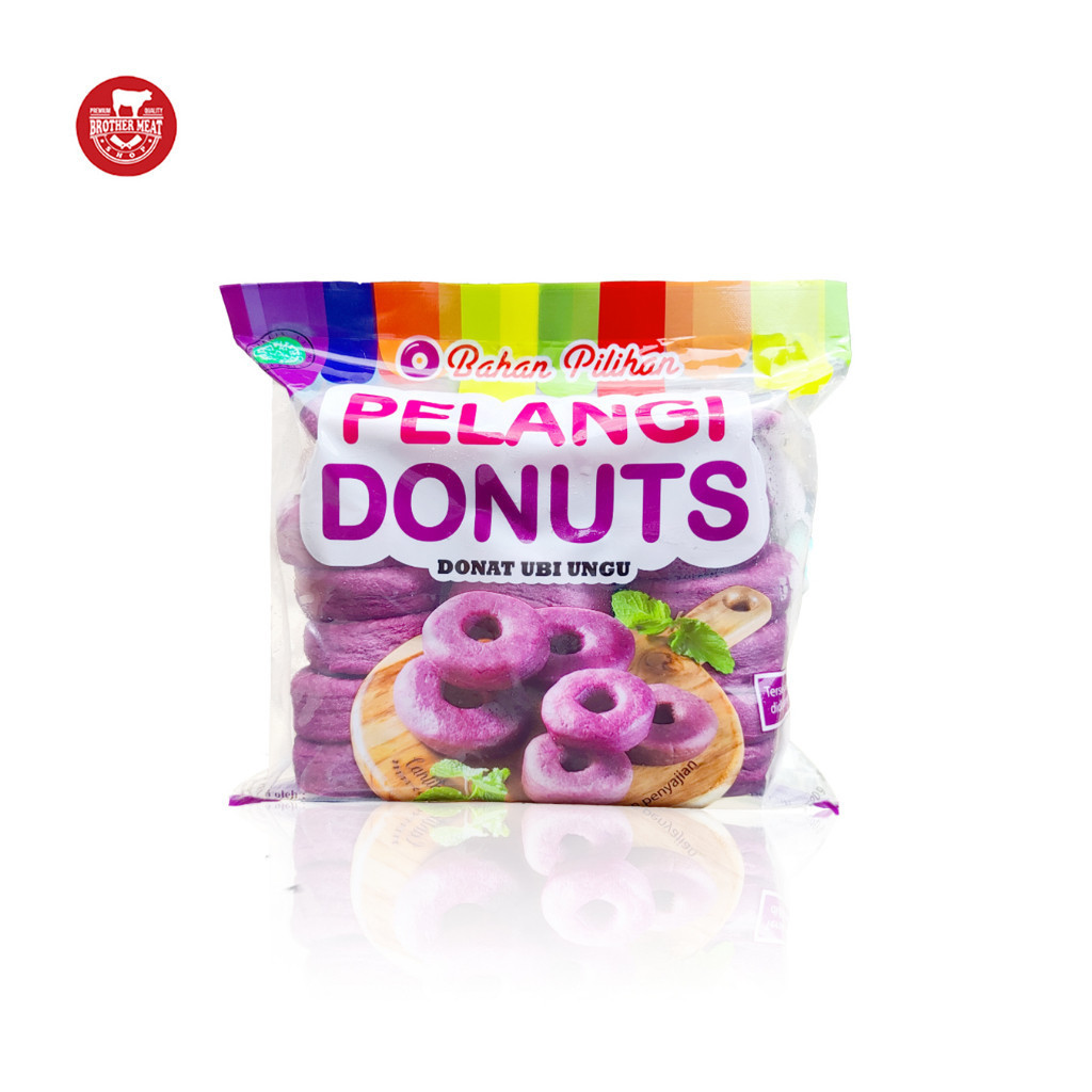 

Pelangi Donuts Mini isi 21, Donat Ubi Ungu Halal