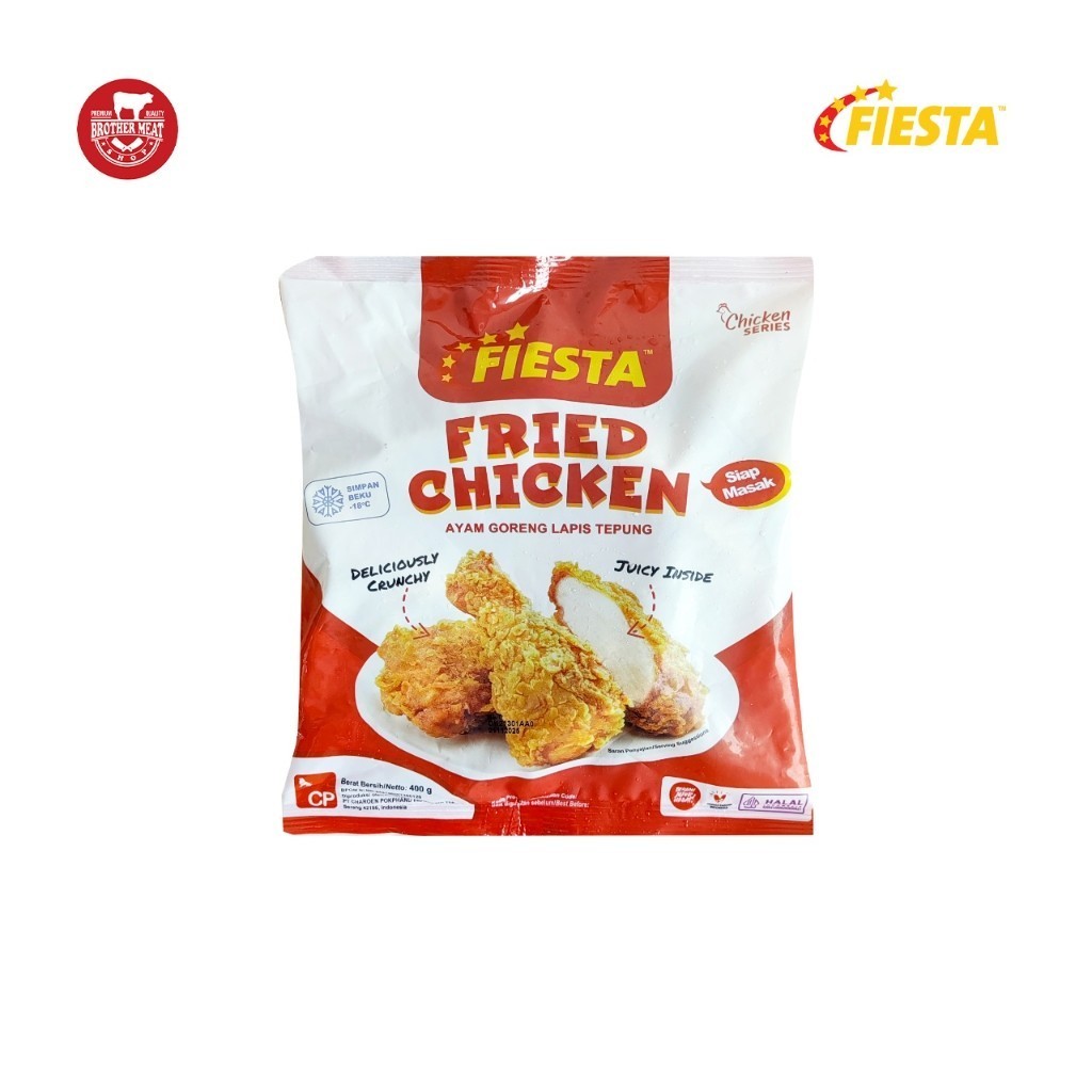 

Fiesta Fried Chicken 400gr, Olahan Daging Ayam - Brothermeatshop