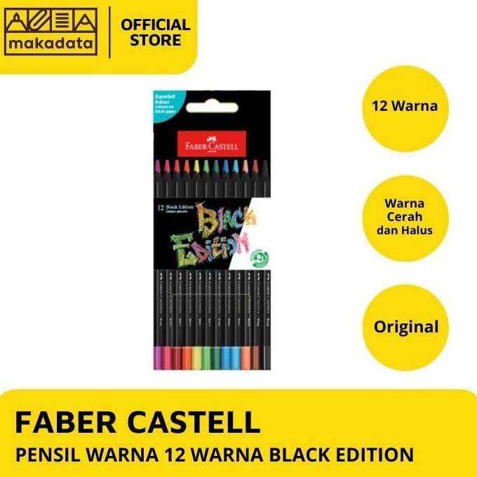 

Sale Faber Castell Pensil Warna 12 Warna Black Edition 116424