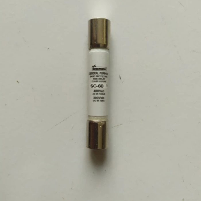 Sc-60 60A 480Vac 300Vdc Fuse Eaton Bussmann Class G Fuses Sc-60 60A